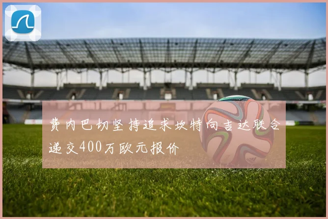 费内巴切坚持追求坎特向吉达联合递交400万欧元报价